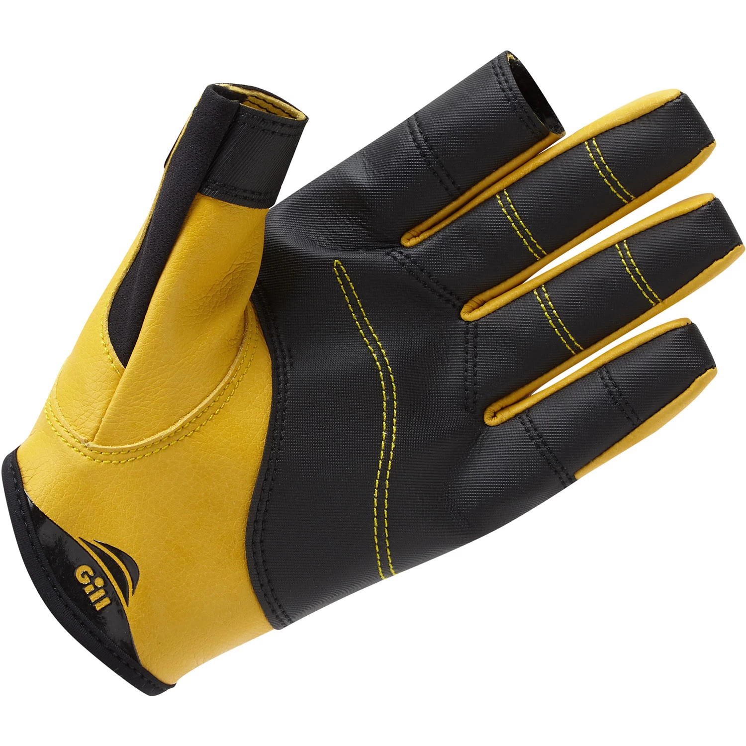 Gill Pro Long Finger Sailing Gloves - Black 2 Gill Pro Long Finger Sailing Gloves - Black - Image 2