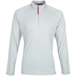 Gill Men's UV Tec Long Sleeve Zip Tee (UV009) -Gill DGUV009 Medium20Grey 1