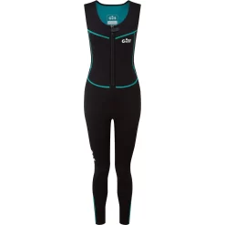 Gill Womens Dynamic Front Zip Longjane Wetsuit - Black