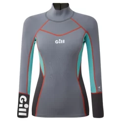 Gill Womens Zenlite Dinghy Sailing Wetsuit Top - Steel Grey